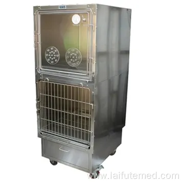 Ysvet601b Medical Vet Pet Animal Stainless Steel Dog Oxygen Cage